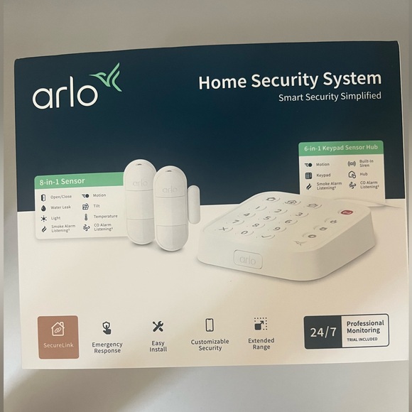 Other - Arlo Home Security System - Wired Keypad Sensor Hub, (2) 8-in-1 Sensors